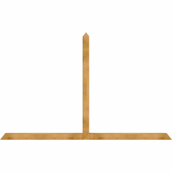 Ekena Millwork Portland Rough Sawn Timber Gable Bracket, Western Red Cedar, 108"W x 68"H x 4"D x 4"F, 15/12 Pitch GBW108X68X0404POR00RWR - main